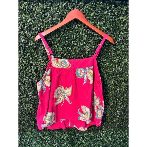 Faherty Marina Seersucker Top Size Medium NWT Pink Orchid - Picture 5 of 5